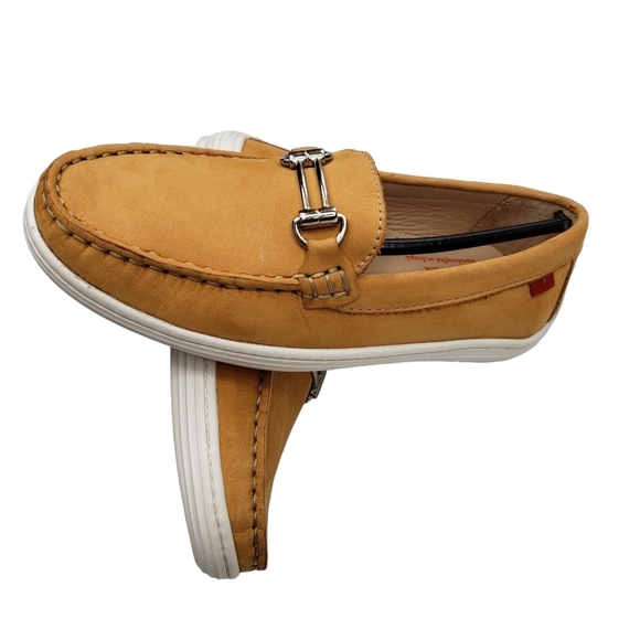 Marc Joseph | NIB Lexington Tan Nobuck Preppy Classic Leather Loafers Girl's 1 - Picture 9 of 14